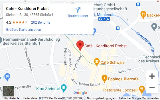 Preview of Google Maps to Konditorei Probst